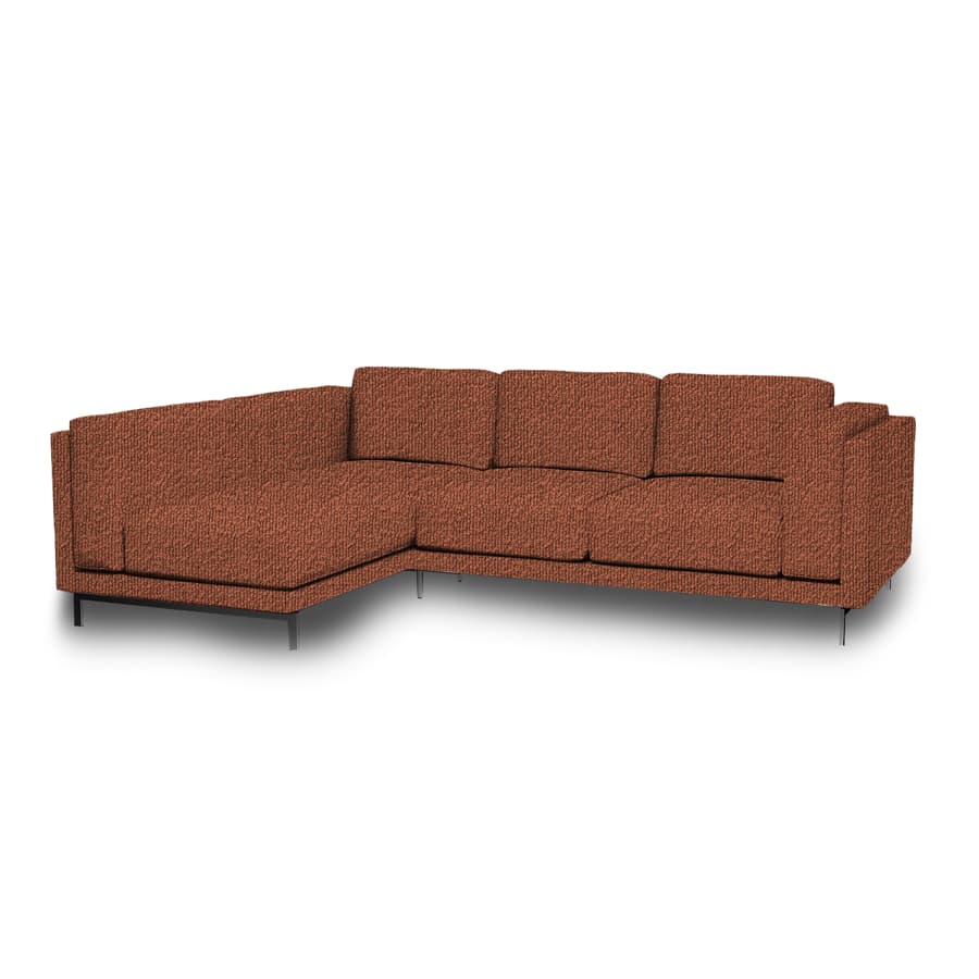 Nockeby 3-zits hoes met chaise longue links