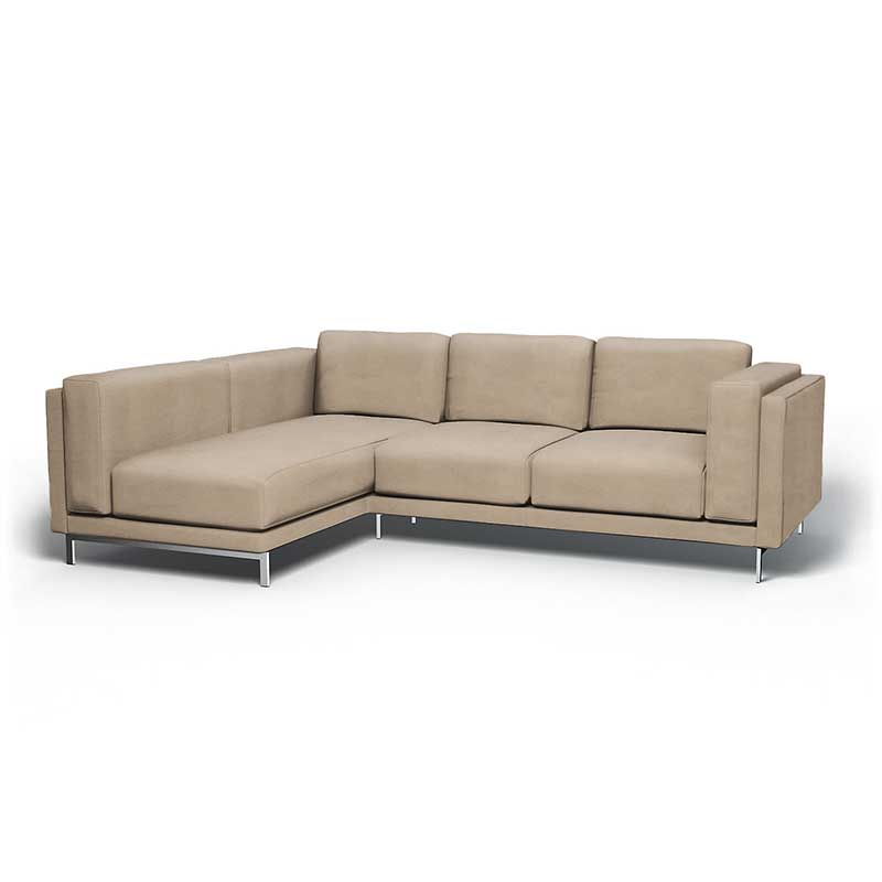 Nockeby 3-zits hoes met chaise longue links