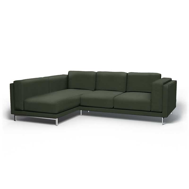 Nockeby 3-zits hoes met chaise longue links
