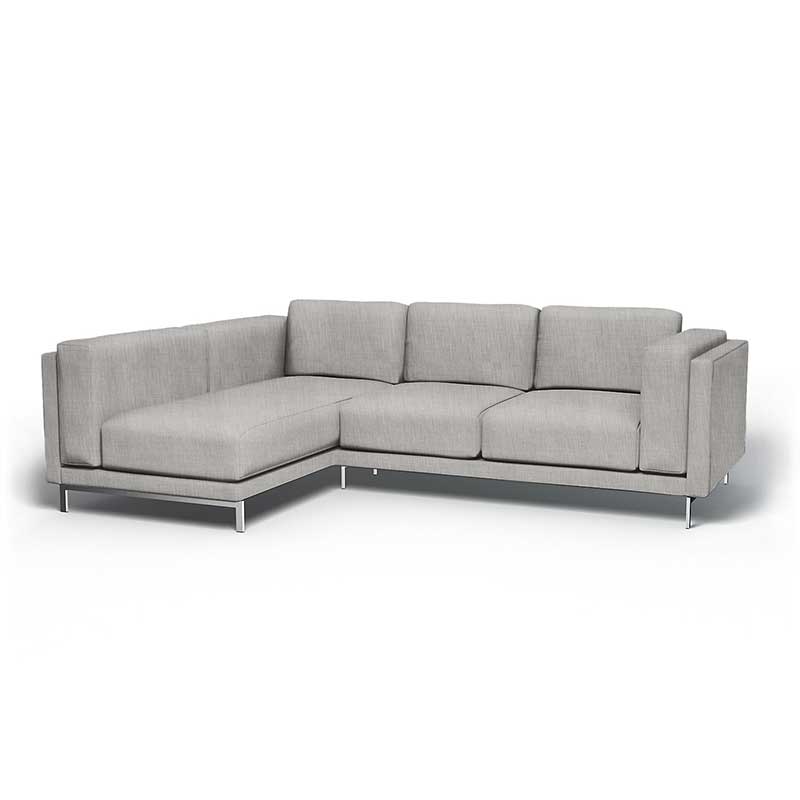 Nockeby 3-zits hoes met chaise longue links