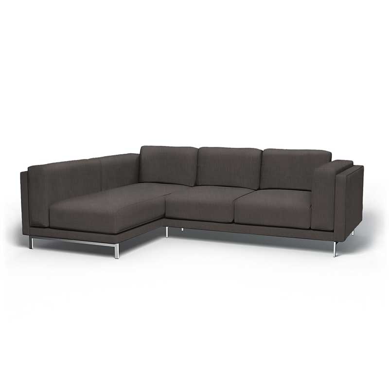 Nockeby 3-zits hoes met chaise longue links