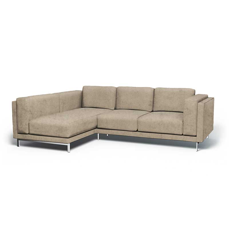 Nockeby 3-zits hoes met chaise longue links