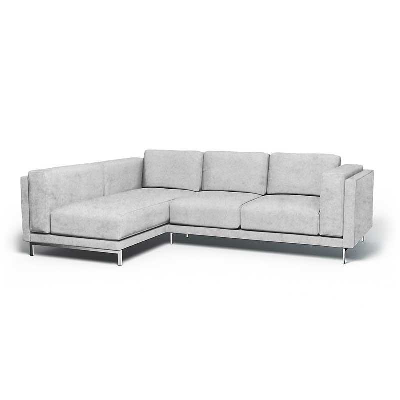 Nockeby 3-zits hoes met chaise longue links