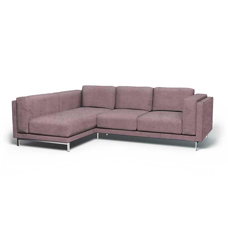 Nockeby 3-zits hoes met chaise longue links