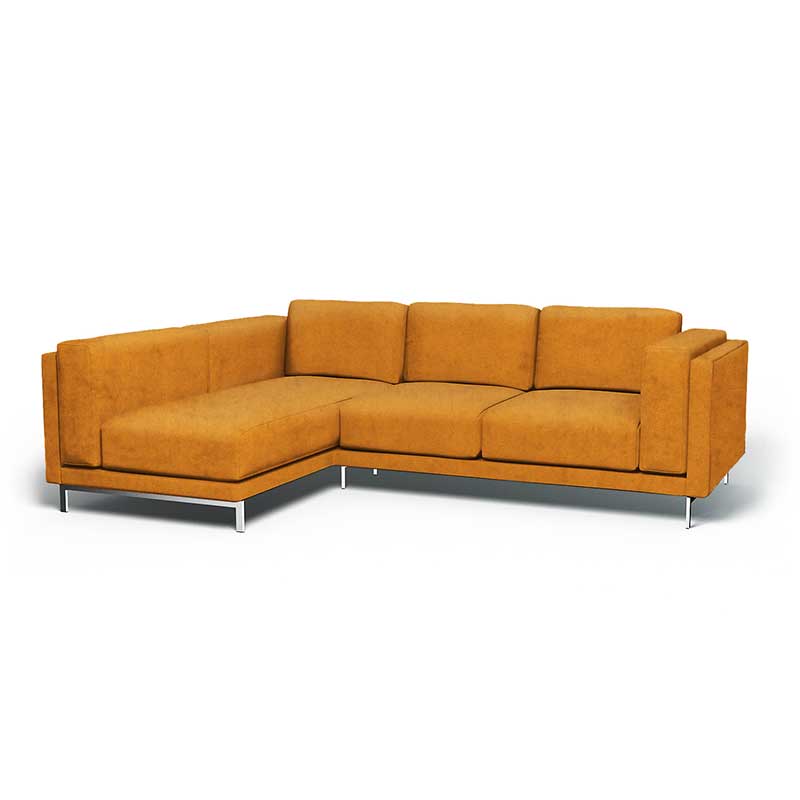 Nockeby 3-zits hoes met chaise longue links