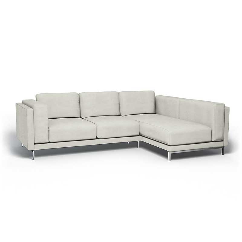 Funda para sofá de 3 plazas Nockeby con chaise longue derecha