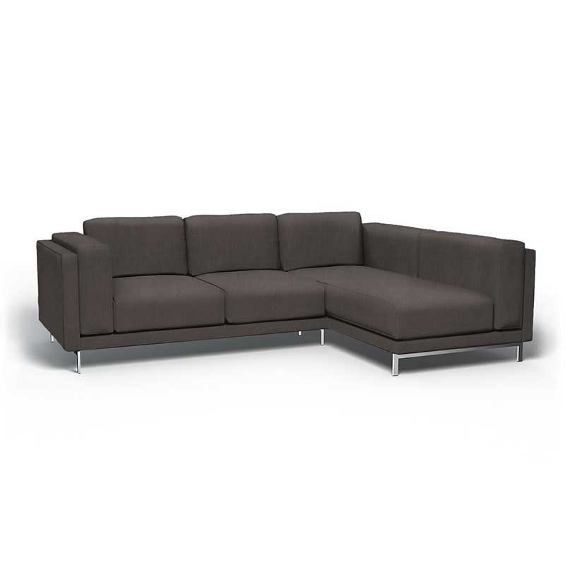 Funda para sofá de 3 plazas Nockeby con chaise longue derecha