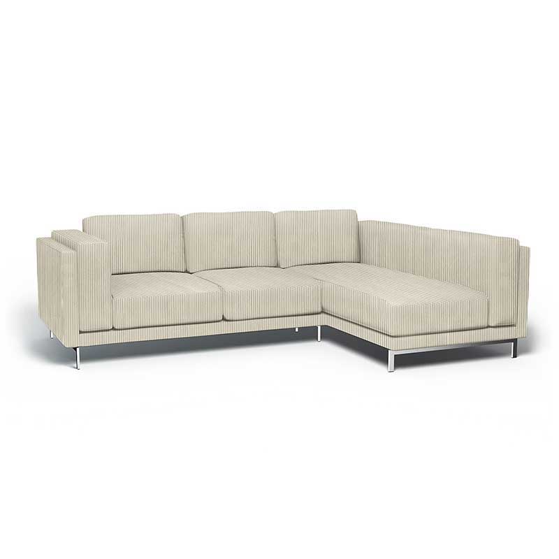 Funda para sofá de 3 plazas Nockeby con chaise longue derecha