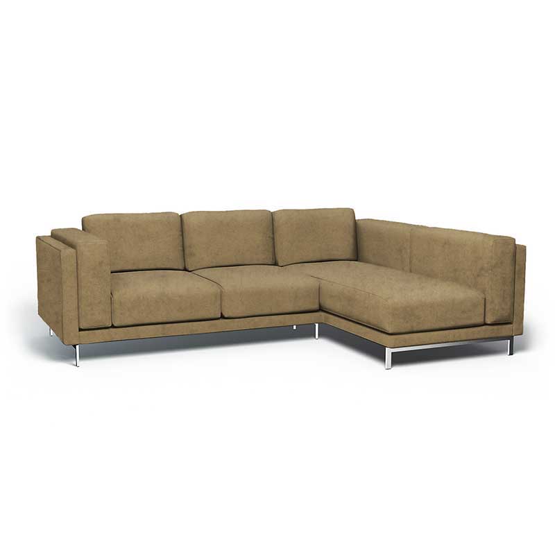 Funda para sofá de 3 plazas Nockeby con chaise longue derecha