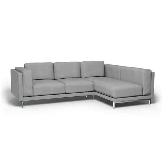 Funda para sofá de 3 plazas Nockeby con chaise longue derecha
