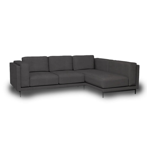 Nockeby 3-zits hoes met chaise longue rechts