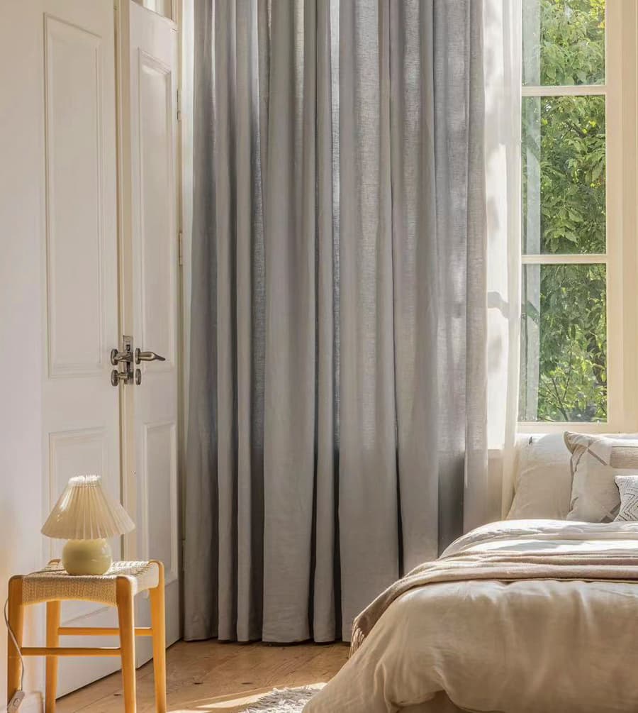 norsemaison lin rideaux gris pichi