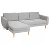 Smedstorp 3-zits met chaise longue hoes links
