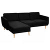 Smedstorp 3-zits met chaise longue hoes links