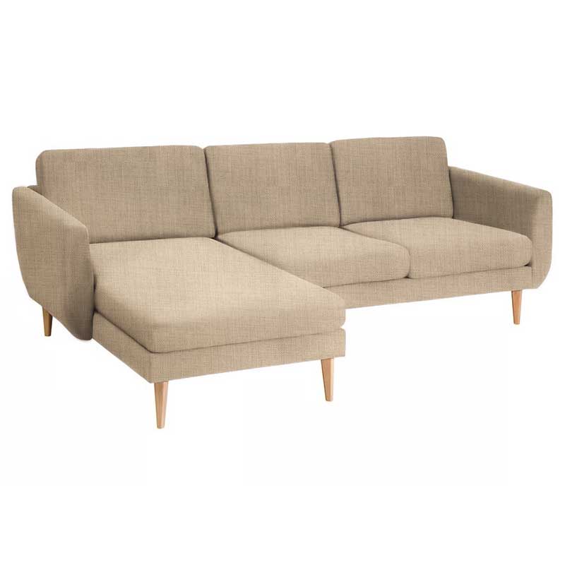 Smedstorp 3-seat with chaise longue cover left