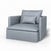 Söderhamn Fauteuil Chenille 34 Losse stijl — Norsemaison [nm-render]
