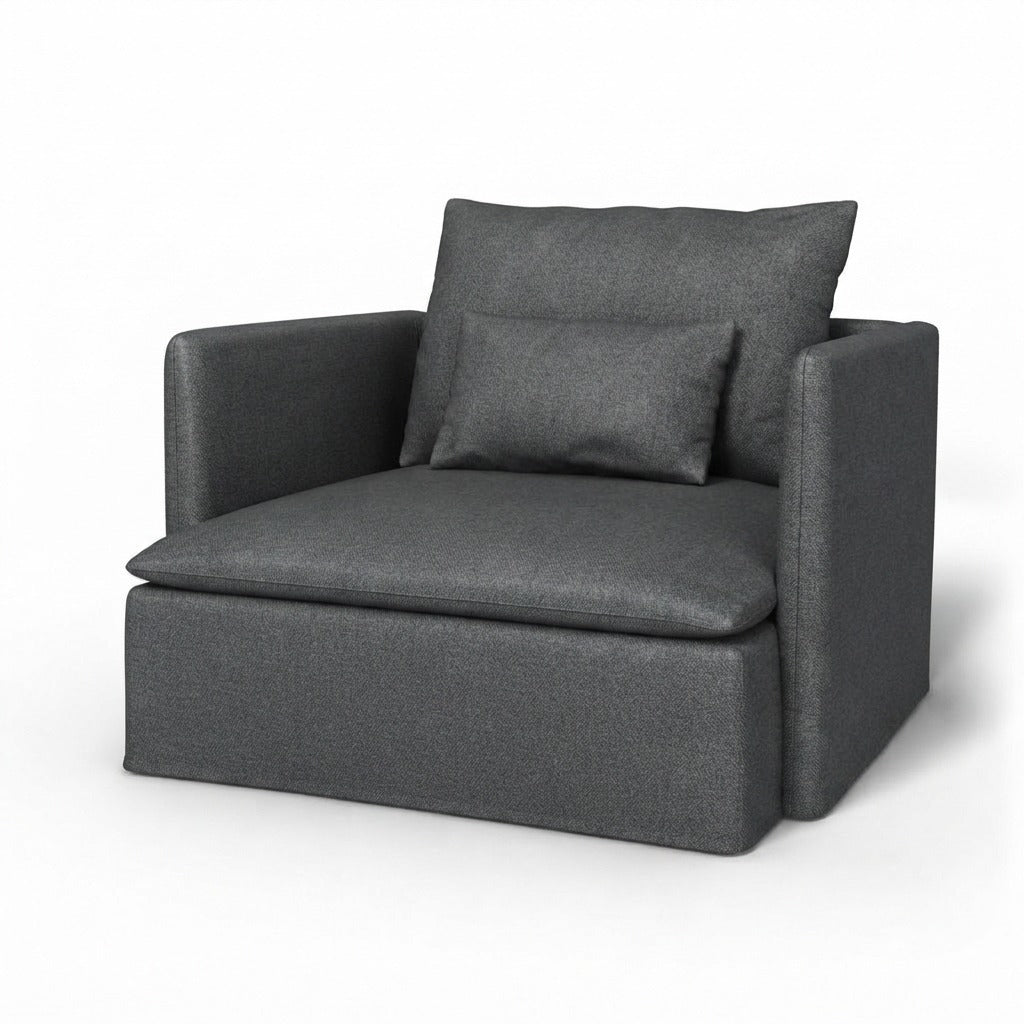 Söderhamn Fauteuil Chenille 45 Losse stijl — Norsemaison [nm-render]
