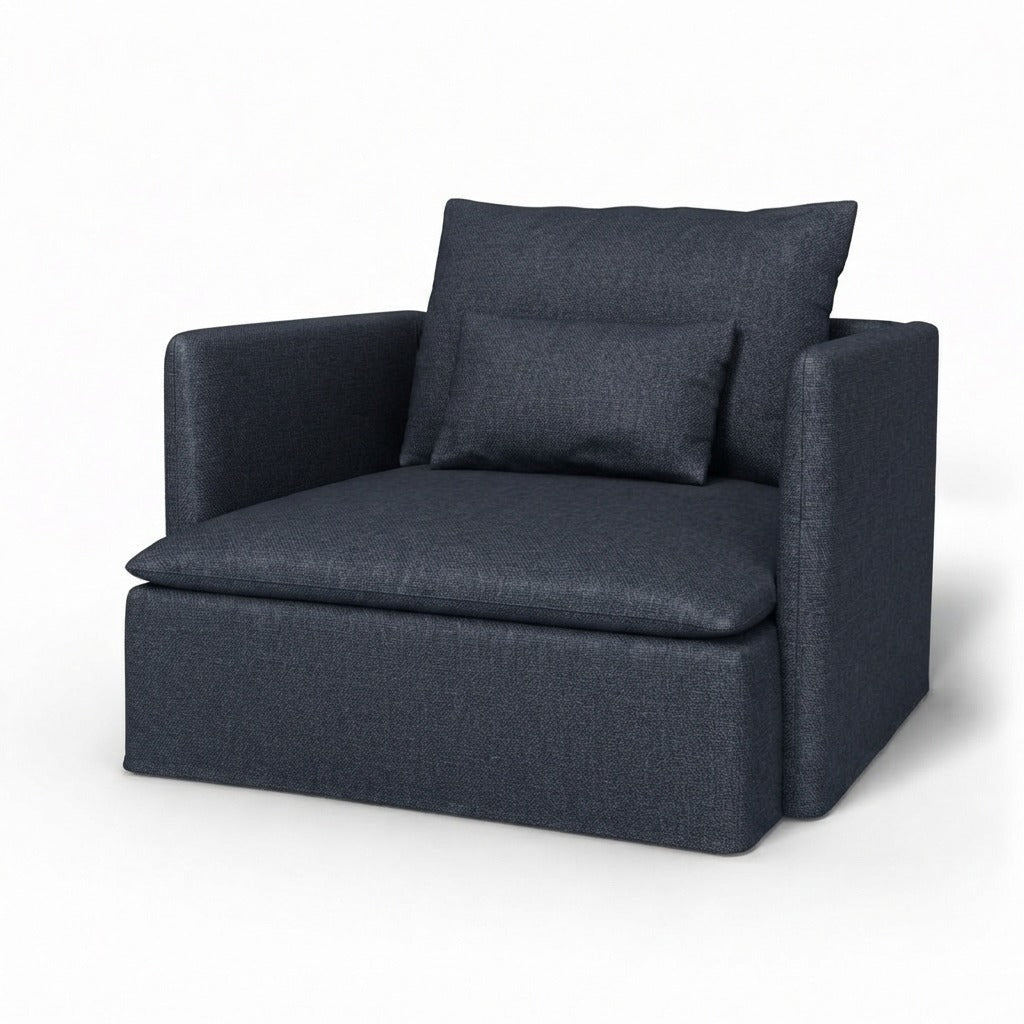Söderhamn Fauteuil Chenille 48 Losse stijl — Norsemaison [nm-render]