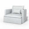 Söderhamn Fauteuil Fluweel 1 Losse stijl — Norsemaison [nm-render]