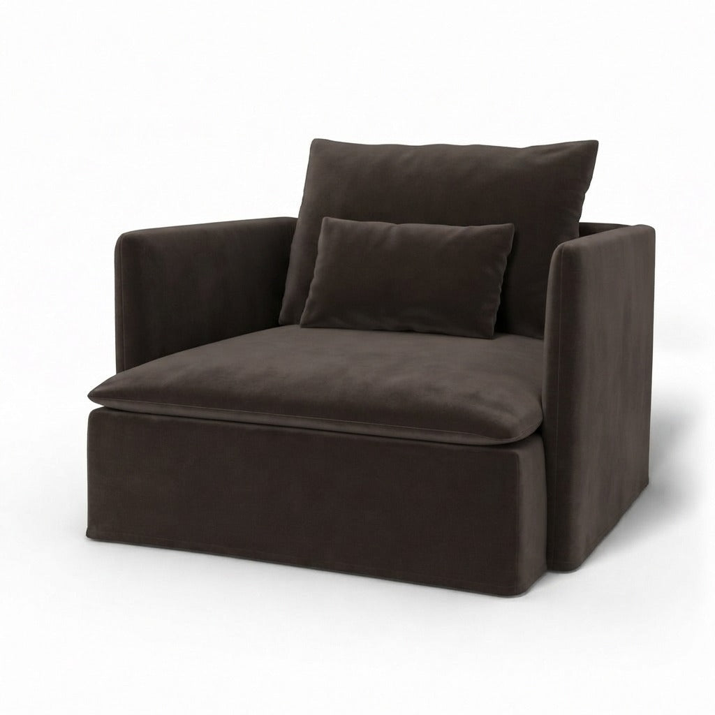 Söderhamn Fauteuil Fluweel 19 Losse stijl — Norsemaison [nm-render]