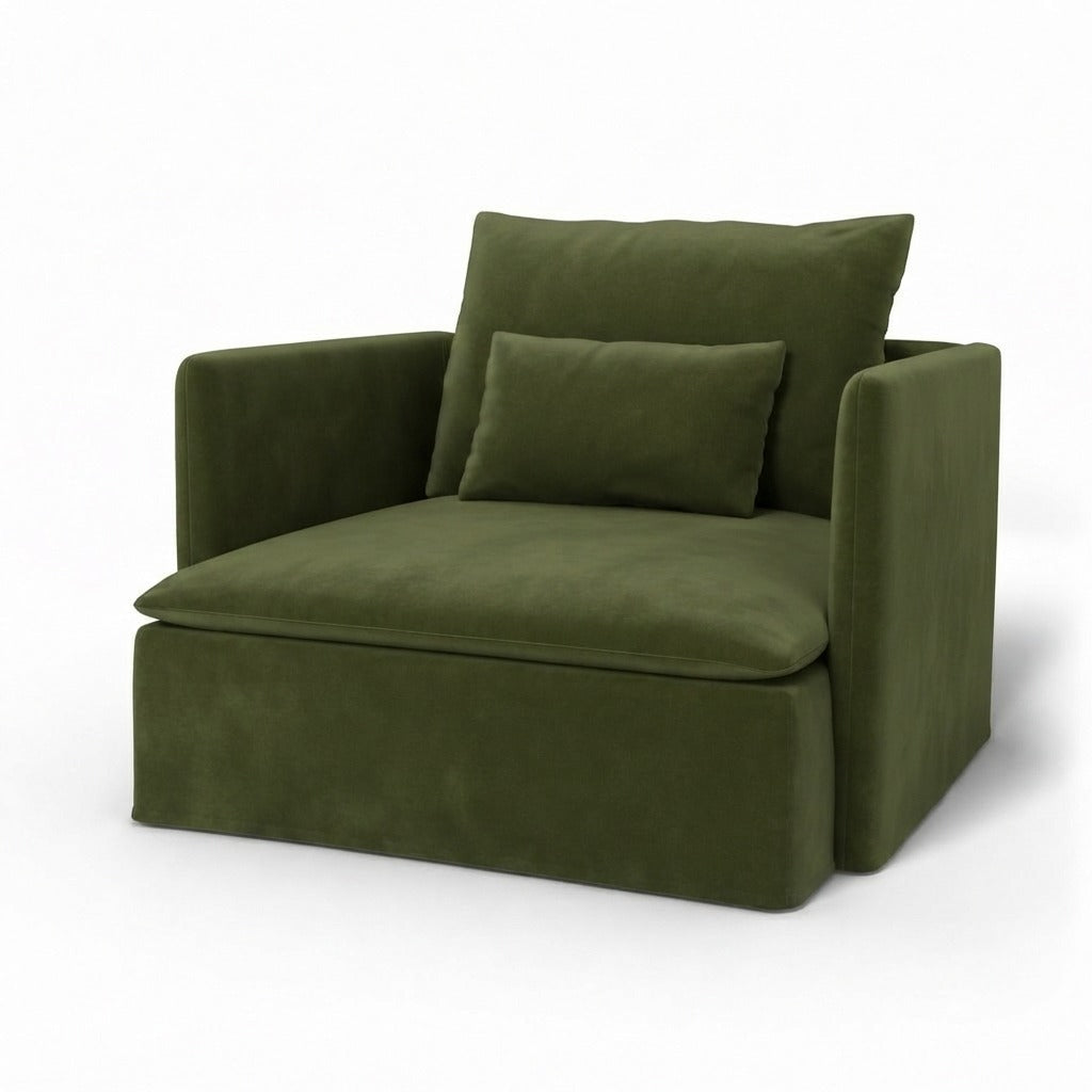 Söderhamn Fauteuil Fluweel 23 Losse stijl — Norsemaison [nm-render]