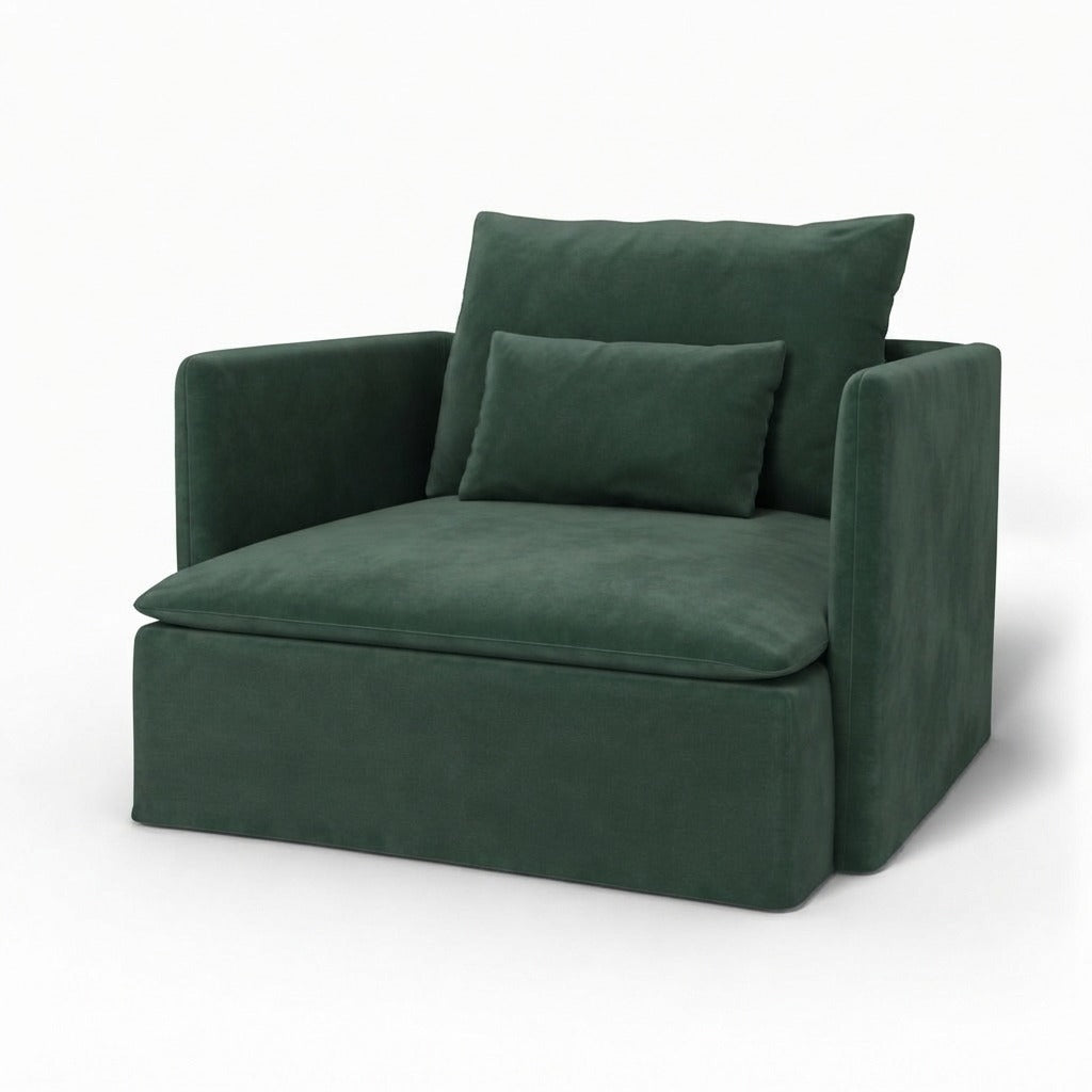Söderhamn Fauteuil Fluweel 25 Losse stijl — Norsemaison [nm-render]