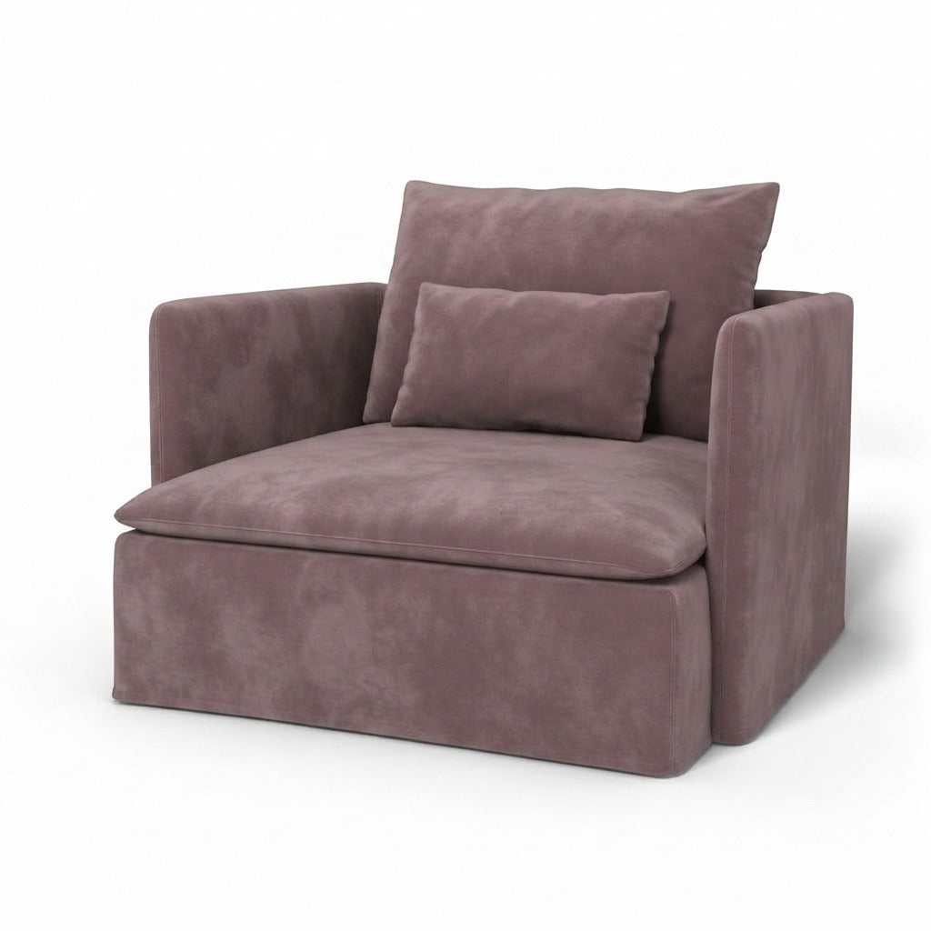 Söderhamn Fauteuil Fluweel 32 Losse stijl — Norsemaison [nm-render]