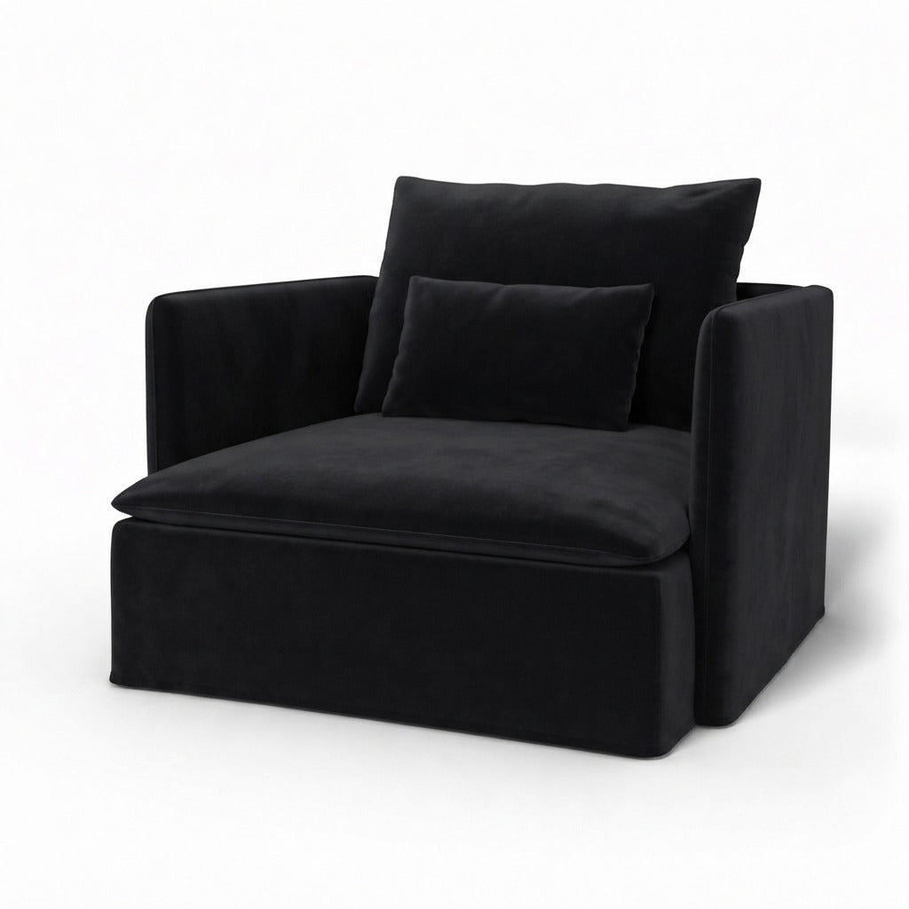 Söderhamn Fauteuil Fluweel 67 Losse stijl — Norsemaison [nm-render]