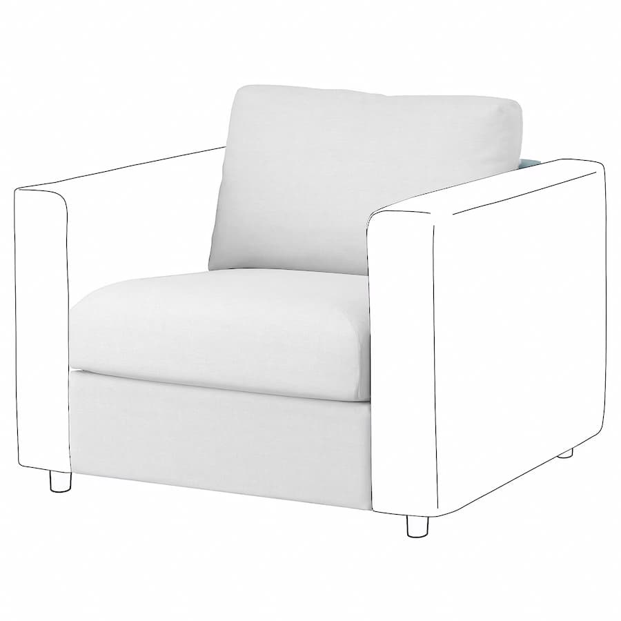 vimle 1 zitselement white