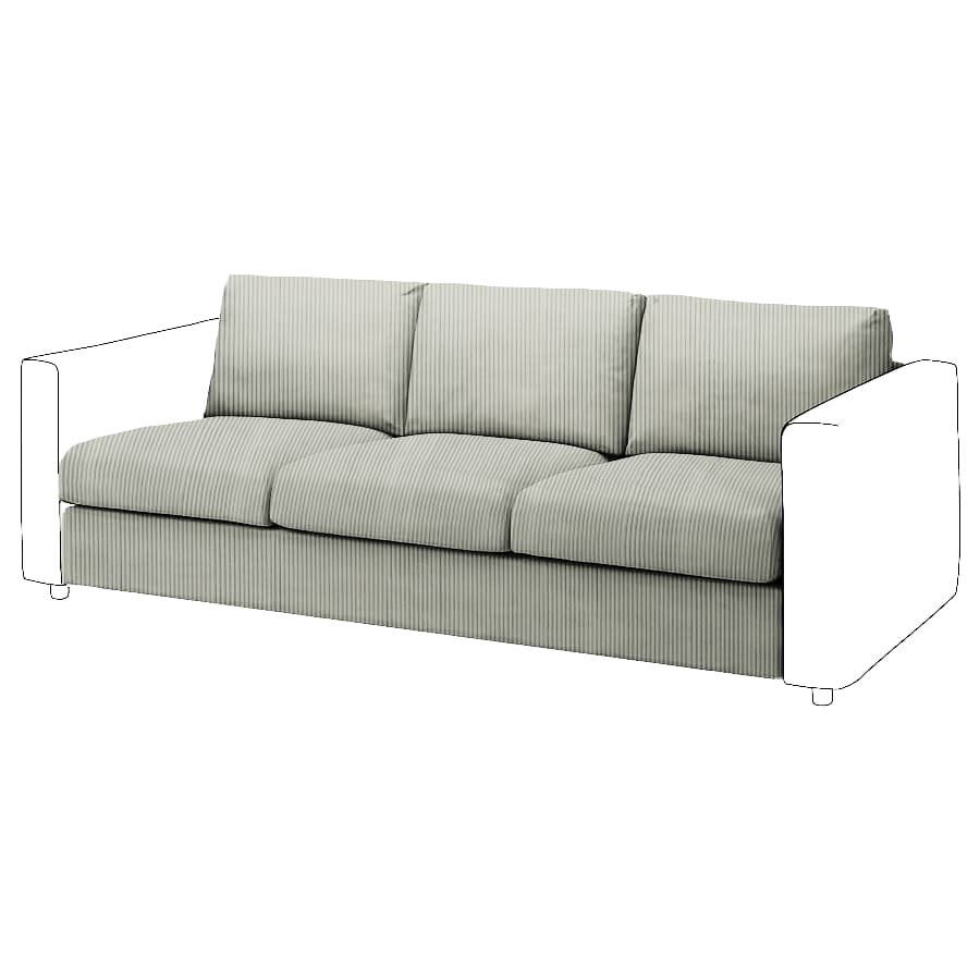 Vimle 3-seat Sofa bed Element Cover