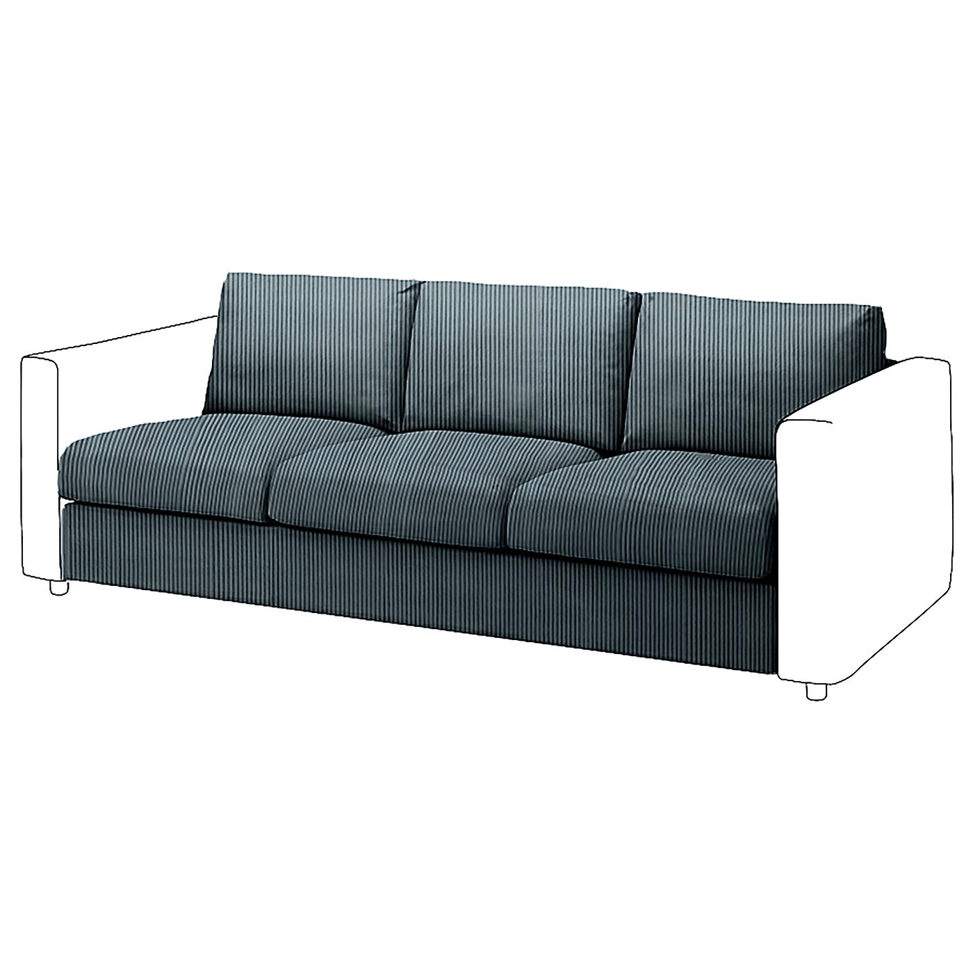 Vimle 3-seat Sofa bed Element Cover
