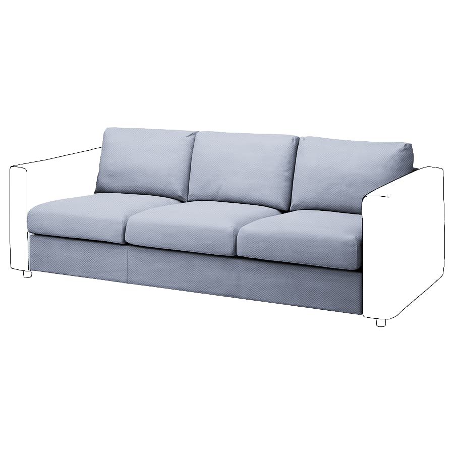Vimle 3-seat Sofa bed Element Cover