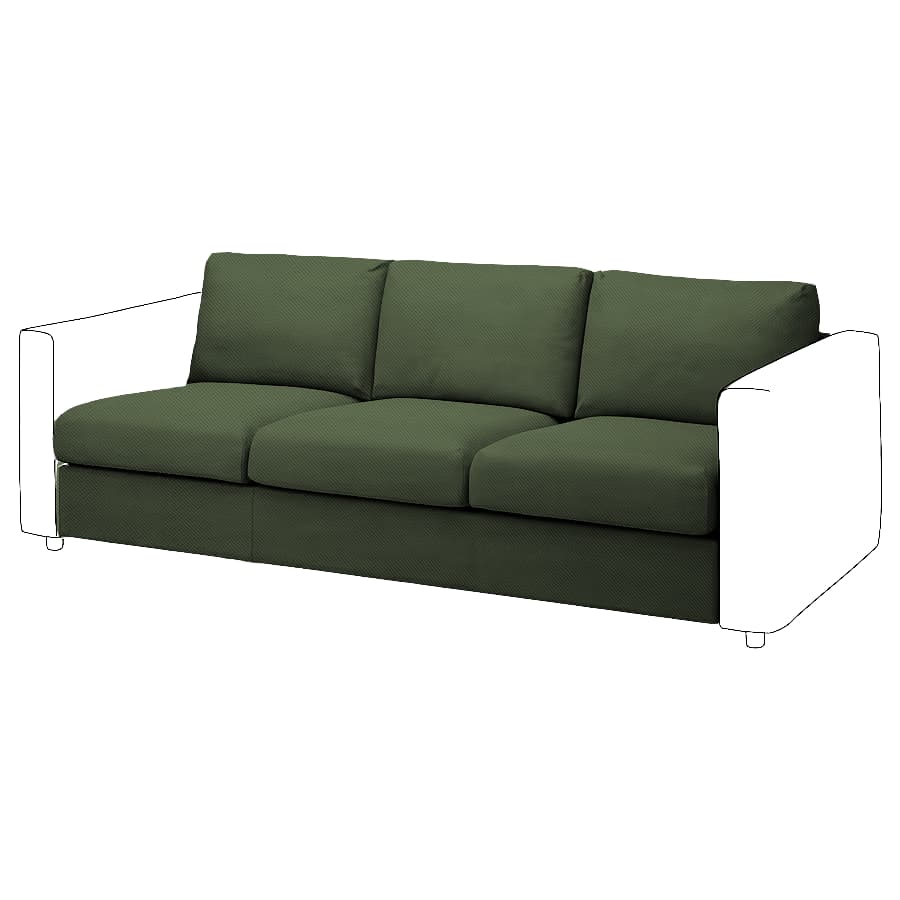 Vimle 3-seat Sofa bed Element Cover