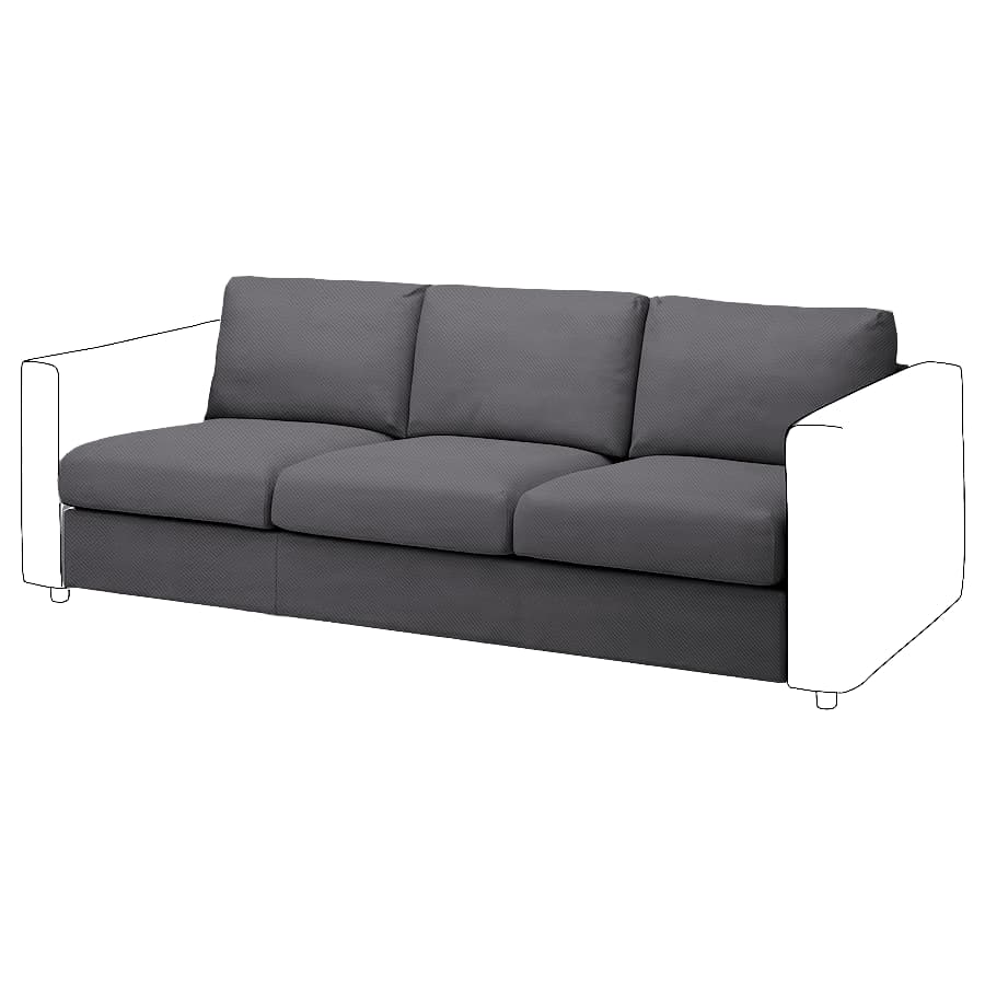 Vimle 3-seat Sofa bed Element Cover