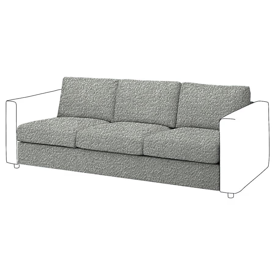 Vimle 3-seat Sofa bed Element Cover