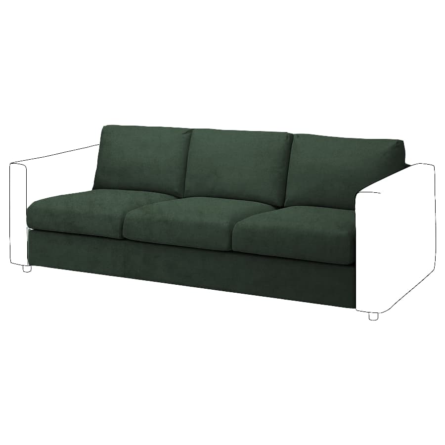Vimle 3-seat Sofa bed Element Cover