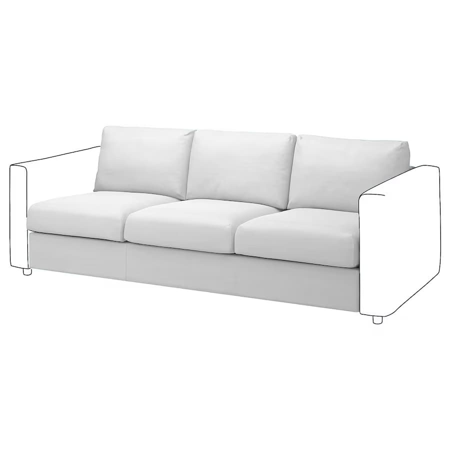 vimle 3 zitselement white